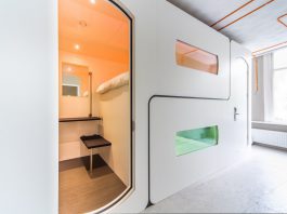 Hotel met slaapcabines bij Ten Katemarkt