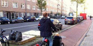 Zeulen met vuilniszak