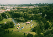 Gezellig kamperen in stadspark