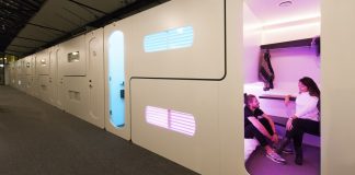 Slaapcabines CityHub open