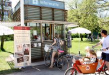 Infopunt bezoekers Vondelpark