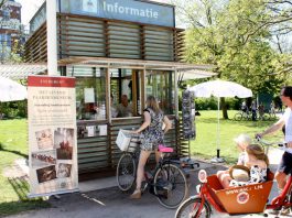Infopunt bezoekers Vondelpark