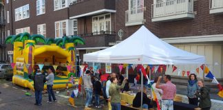 6 straten autovrij in zomer