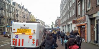 Chaos door werk Leidseplein