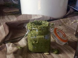 Pesto (zelfgeplukt!) uit De Fruittuin van West