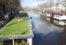 Groene daken voor woonboten