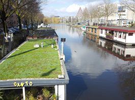 Groene daken voor woonboten