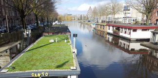 Groene daken voor woonboten