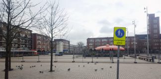 Waarom er hekken staan op het Mercatorplein