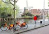 Stadsdeel dreigt met wegknippen huurfietsen Huurfietsen Donkey Republic bij molen De Otter in Amsterdam-West