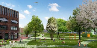 Begin aanleg park Houthaven op dak tunnel