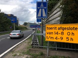 A10 West nu richting Coentunnel dicht door werkzaamheden