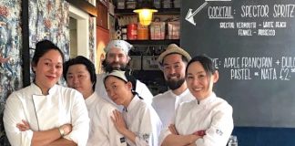 Parade van Japanse hapjes bij Ku West