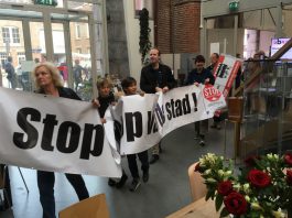 Demo tegen gentrificatie Kinkerbuurt