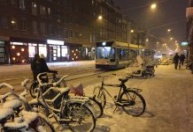 Grote kans op dik pak sneeuw in Amsterdam