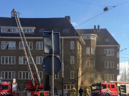 Brand in restaurant Admiraal de Ruijterweg