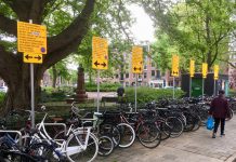 Minder auto’s en fietsen op groener Bellamyplein