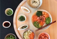 Sushi en tortillachips in Oud-West