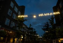 Lichtslingers in de Vespuccistraat