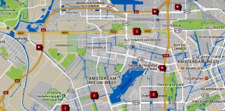 Kaart met grootste verkeers- en bouwhinder Nieuw-West