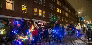 Lichtjesparade op de fiets komt naar Westerpark