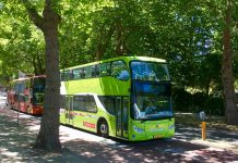 Elektrische bus voor toerist