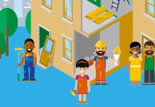 Stripfiguurtjes tegen bouwoverlast