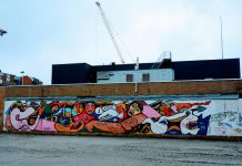 Chileense muurschildering Osdorpplein blijft te zien