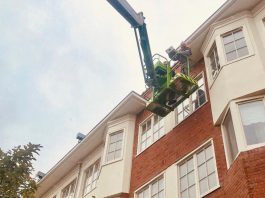 Kasten voor gierzwaluwen in De Baarsjes