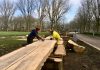 Nieuwe picknicktafel en nog meer hout voor thuis