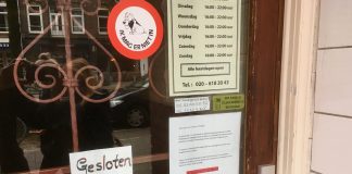 Restaurants dicht vanwege corona