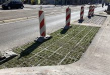 ‘Groen’ parkeervak op de Overtoom