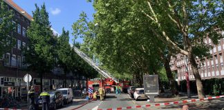Zolderbrand op Jan van Galenstraat