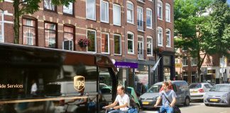 Fiets weer terug naar fietspad in J.P. Heijestraat