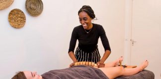 Massage met ‘deegrollers’ in de Van Hallstraat