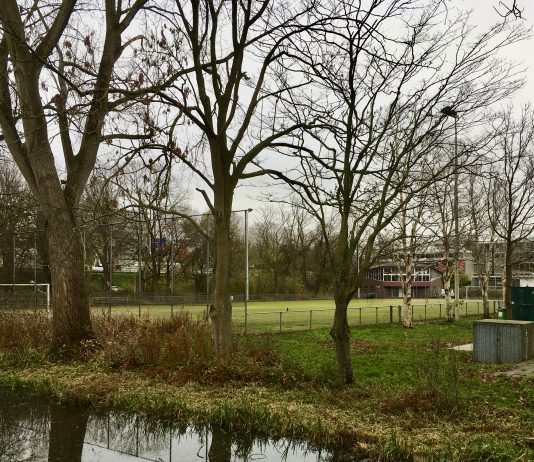 Tennisbanen op sportpark Multatuli