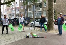 Straten in Bos en Lommer weer schoon dankzij bewoners