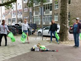 Straten in Bos en Lommer weer schoon dankzij bewoners
