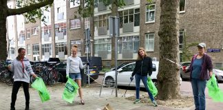 Straten in Bos en Lommer weer schoon dankzij bewoners