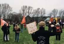 Honderden demonstreren in Westerpark tegen fascisme