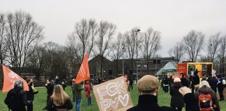 Honderden demonstreren in Westerpark tegen fascisme