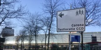 Aantal positieve coronatests fors omlaag in West