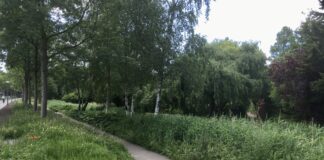 Protest tegen plannen OV en fietspaden door volkstuinen Westerpark