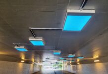 Lichtkunst in onooglijk tunneltje