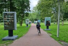 Foto’s in het Rembrandtpark als statement tegen huiselijk geweld