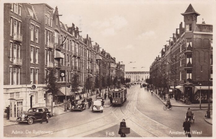 Admiraal de Ruijterweg/Van Speijkstraat: hier woonde K. Schippers.