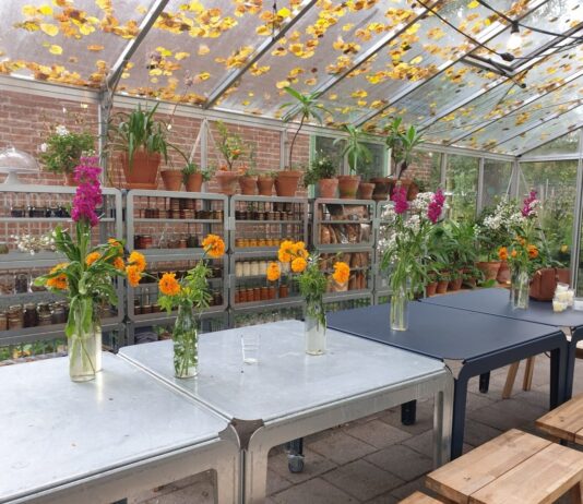 Splinternieuw theehuisje in Fruittuin van Moerkerken