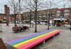 Regenboogbank op Mercatorplein