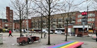 Regenboogbank op Mercatorplein