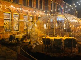 Mimosa-feestjes in de iglo’s van Bar Kantoor